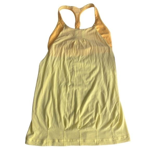LULULEMON ATHLETICA PRACTICE FREELY TANK IN YELLOW/ LIGHT ORANGE - Picture 2 of 8